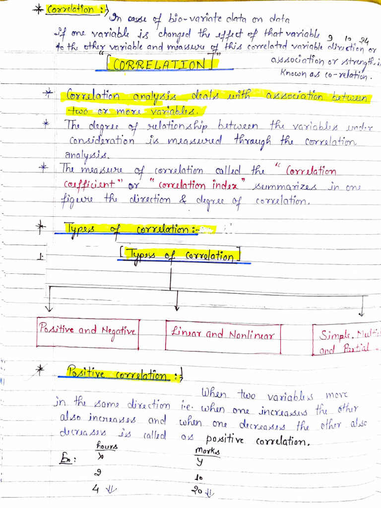 Understanding Correlation Types and Analysis | PDF