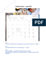 (Info) Shinee Schedule March - April 2012