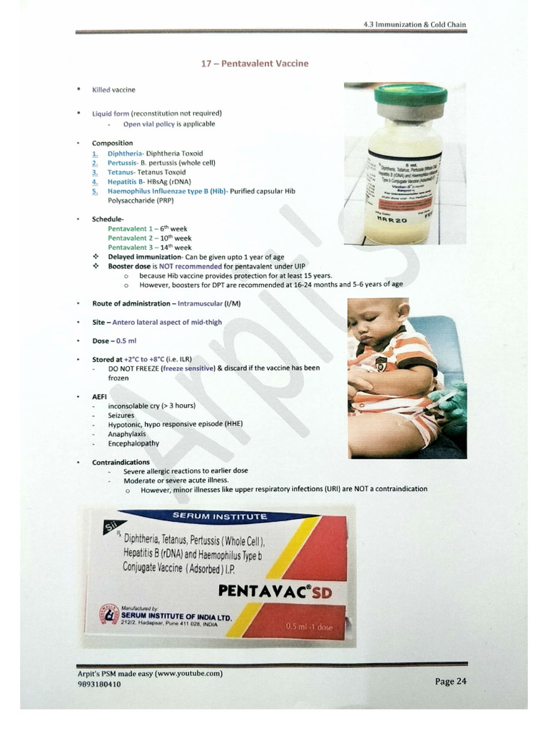 17 - Pentavalent Vaccine | PDF