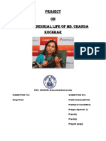 Project ON Entrepreneurial Life of Ms. Chanda Kochhar