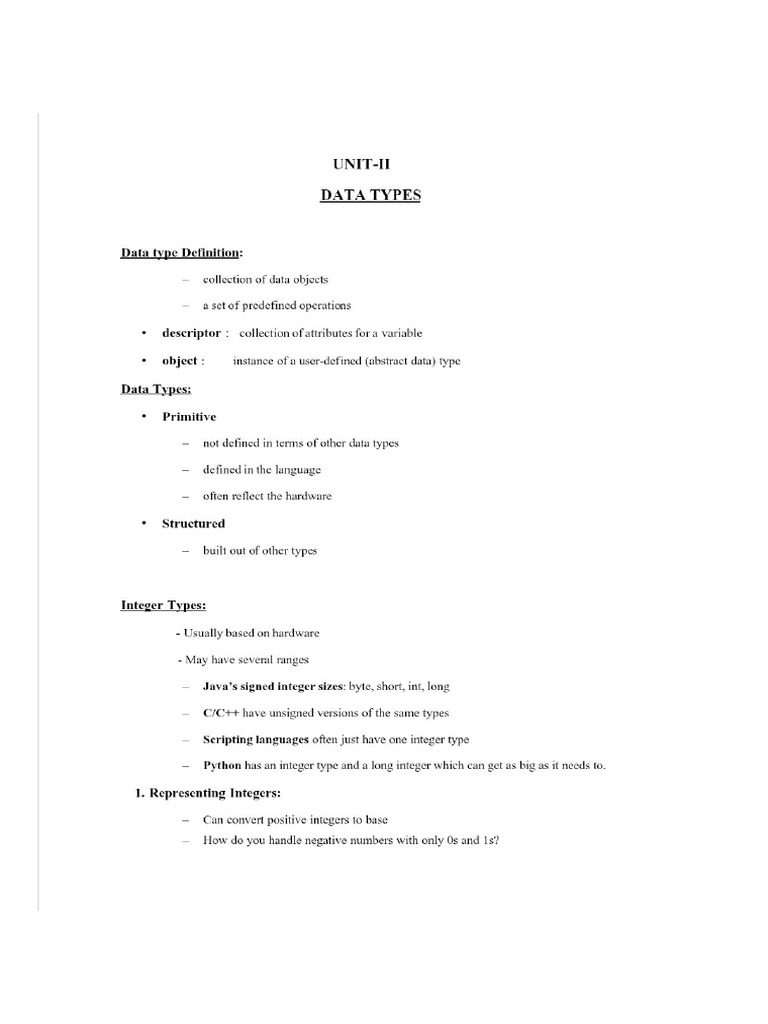 Programming Language Unit 2 ME | PDF