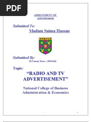 Advertising Radio Tv