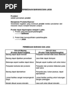 Perbedaan Barang Dan Jasa