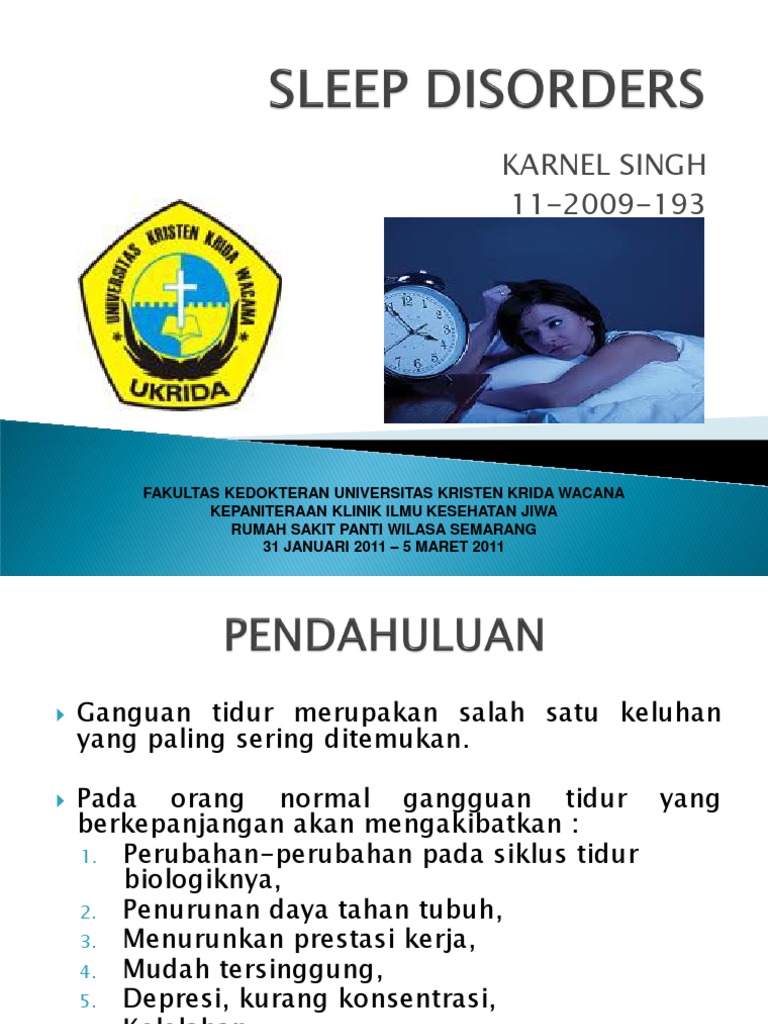 Sleep Disorder | PDF