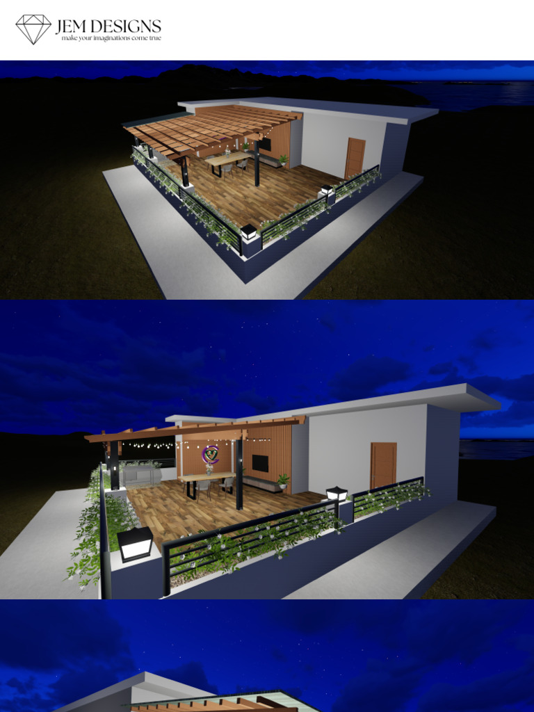 Pergola Interior and Exterior Design | PDF
