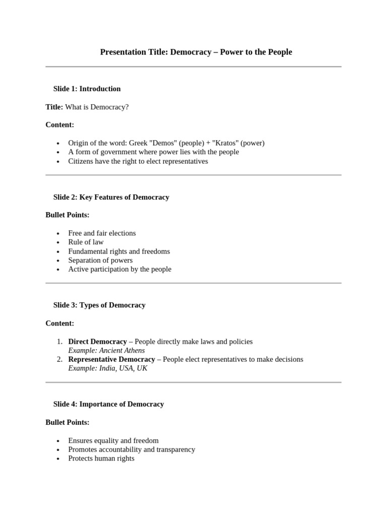 Key Features of Direct Democracy | PDF