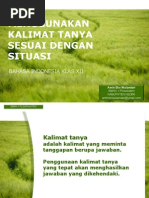 Download POWER POINT MATERI KALIMAT TANYA by Amin Eko Wulandari SN87556793 doc pdf