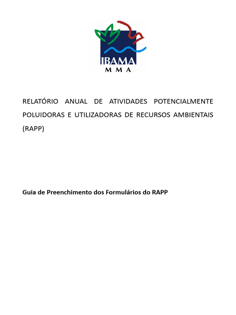 Guia de Preenchimento do RAPP 2023 | PDF | Combustão | Combustíveis