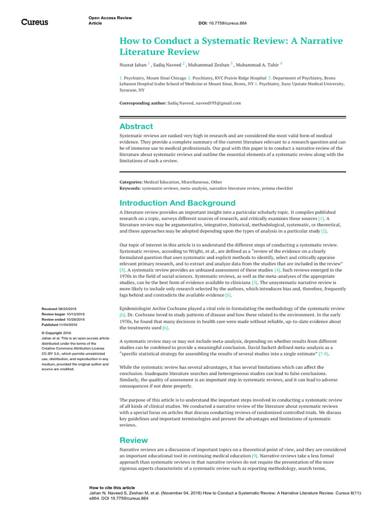 Conducting Systematic Reviews Guide | PDF | Systematic Review | Meta ...