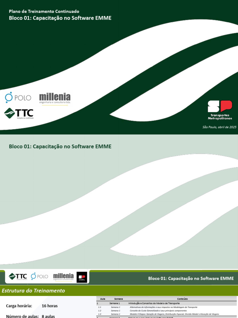 Capacitação em Software EMME Online | PDF | Significado estatístico ...