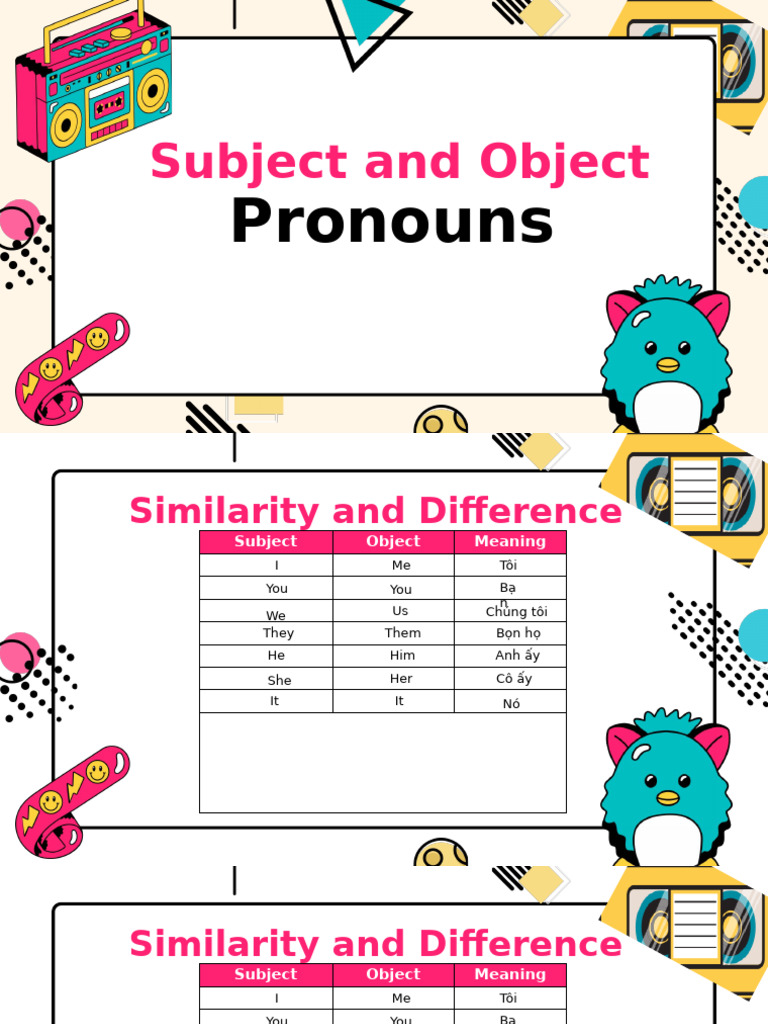 Colorful Illustrated 80's English Slang ESL Trivia Game Presentation | PDF