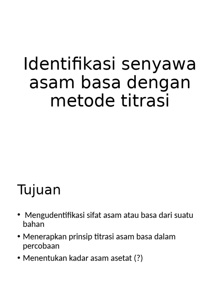 Titrasi Asam Basa | PDF