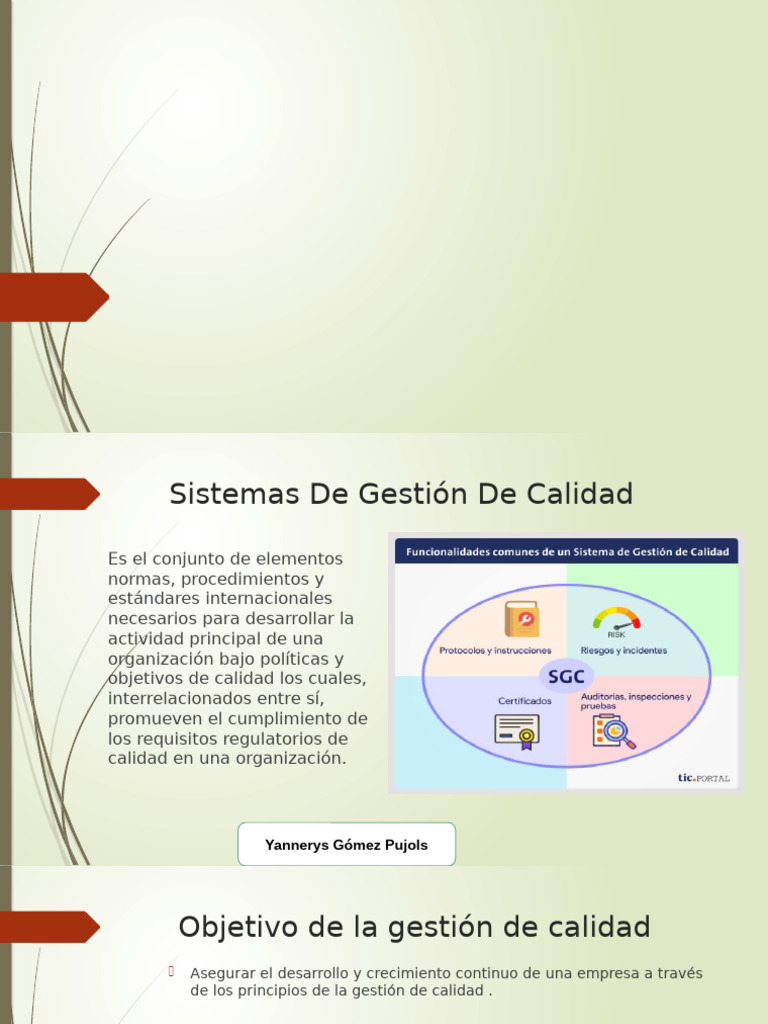 Sistemas de Gestión de Calidad ISO 9001 | PDF | Calidad (comercial ...