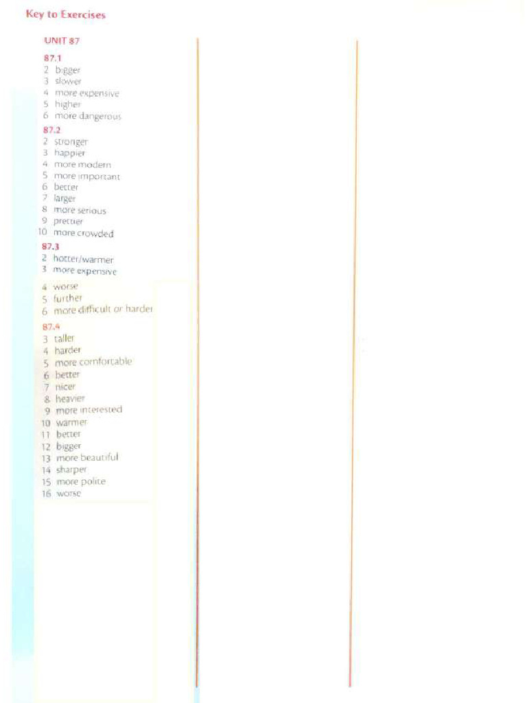 Comparison Keys Fixed1 | PDF