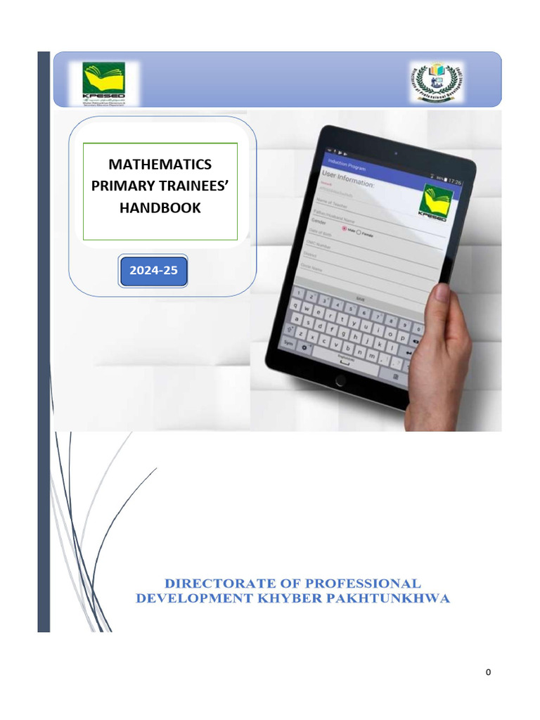 Primary Mathematics Induction Manual 2024 | PDF | Lesson Plan ...