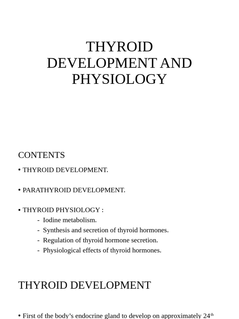 Thyroid Gland Development Overview | PDF | Thyroid | Thyroid ...