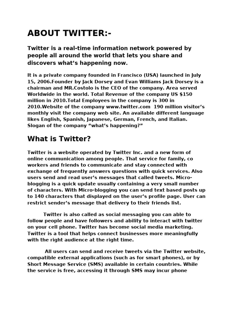 Twitter Project | PDF | Internet | World Wide Web