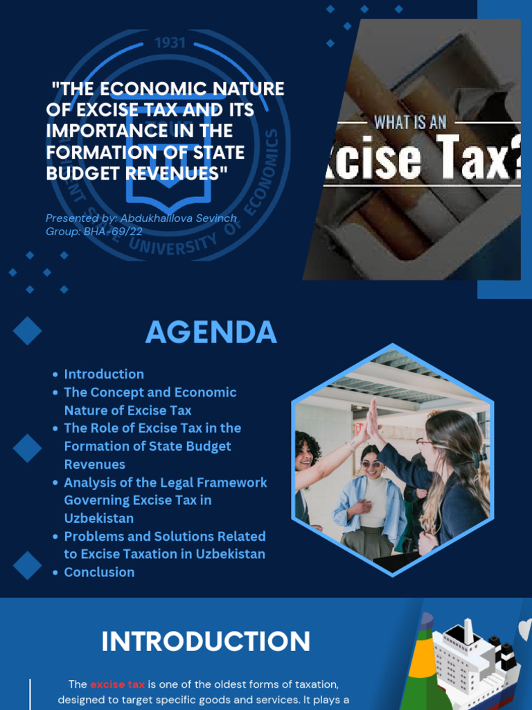 Importance of Excise Tax in Uzbekistan | PDF | Taxes | Excise