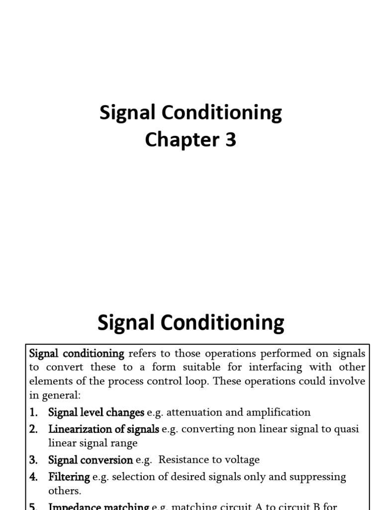 Linearization in Signal Conditioning | PDF | Amplifier | Analog To ...