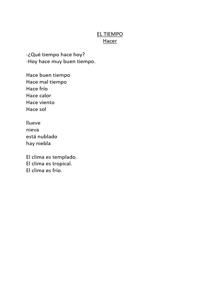 El Tiempo Pdf 