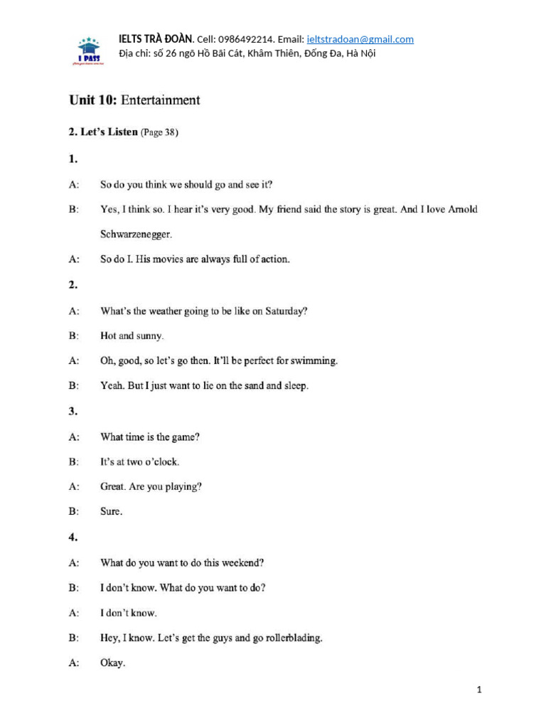 Unit 10 - KEY | PDF