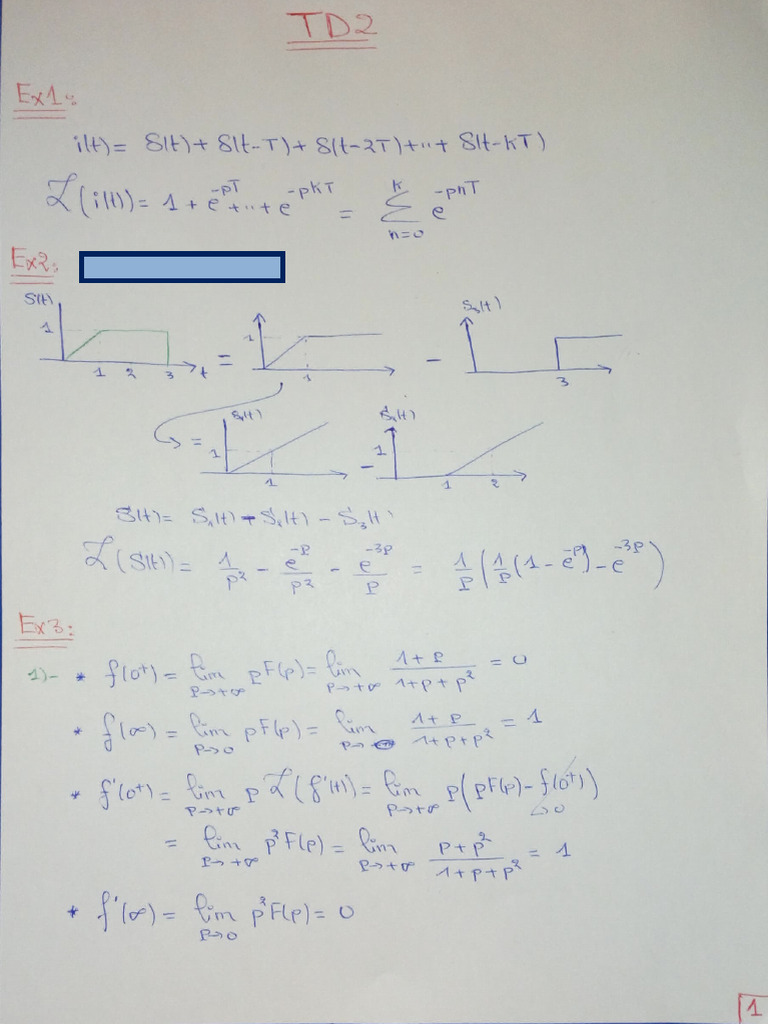 Corrigé TD2 Exercice 2 SLCI | PDF