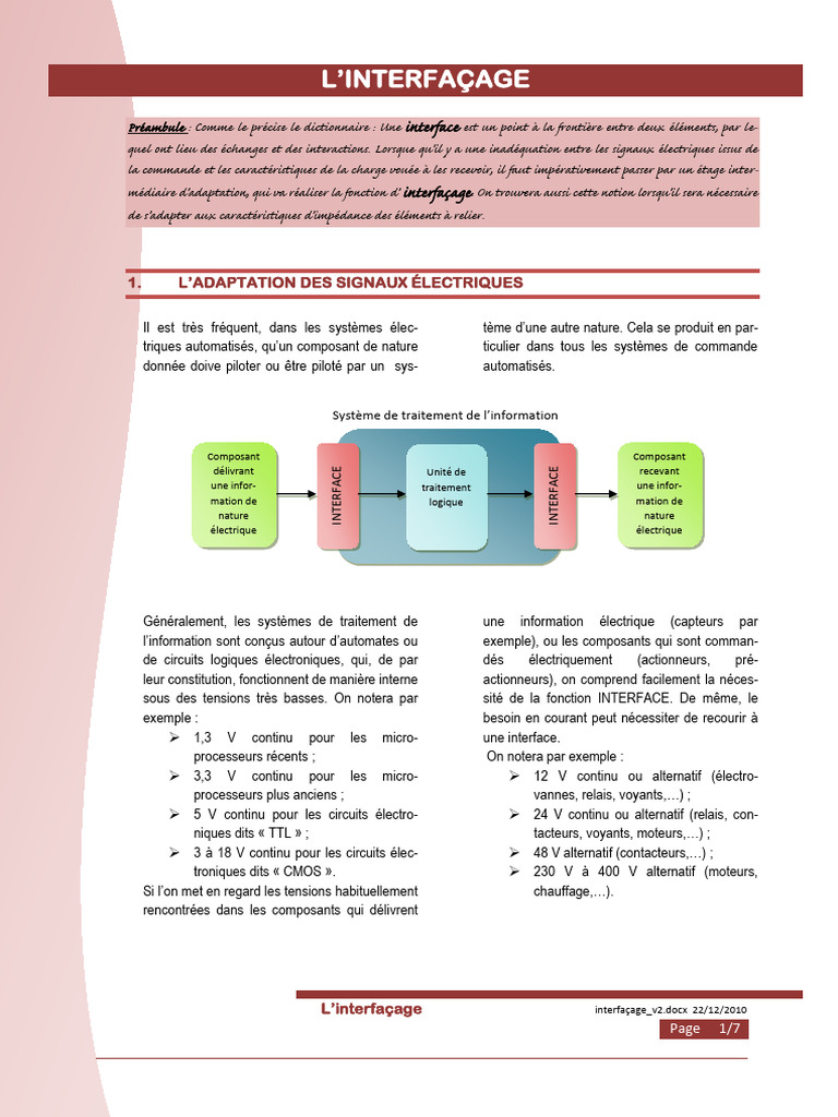Interfaçage et diodes Transil | PDF | Diode | Impédance (électricité)