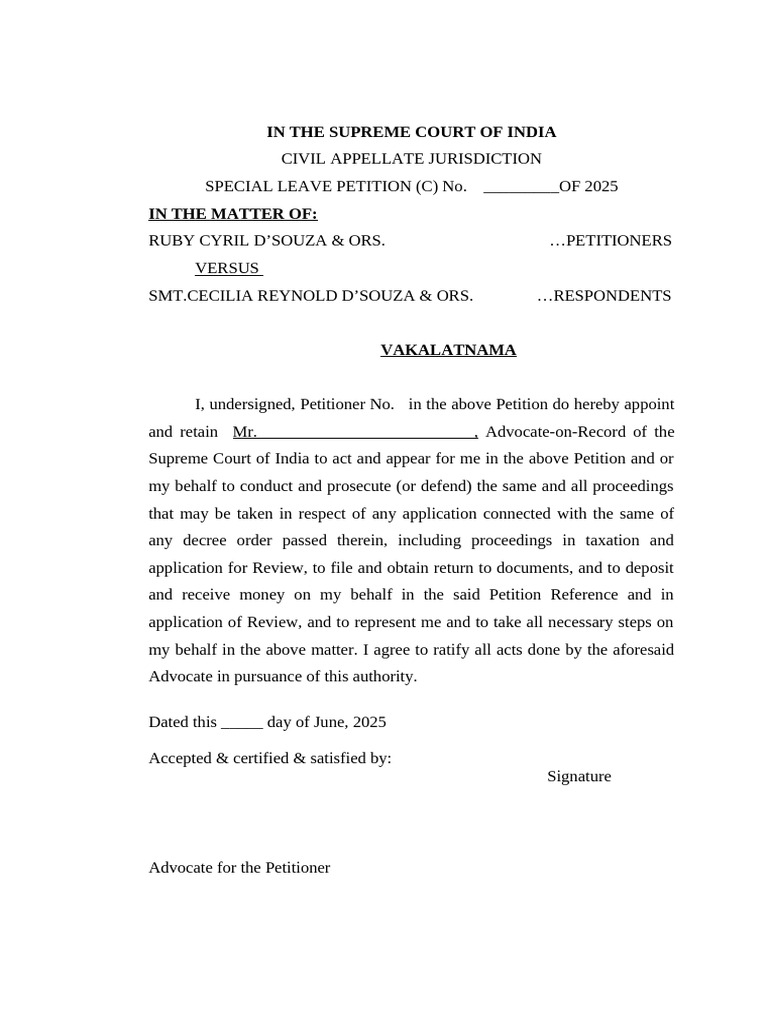 Supreme Court Petition: D'Souza Case | PDF