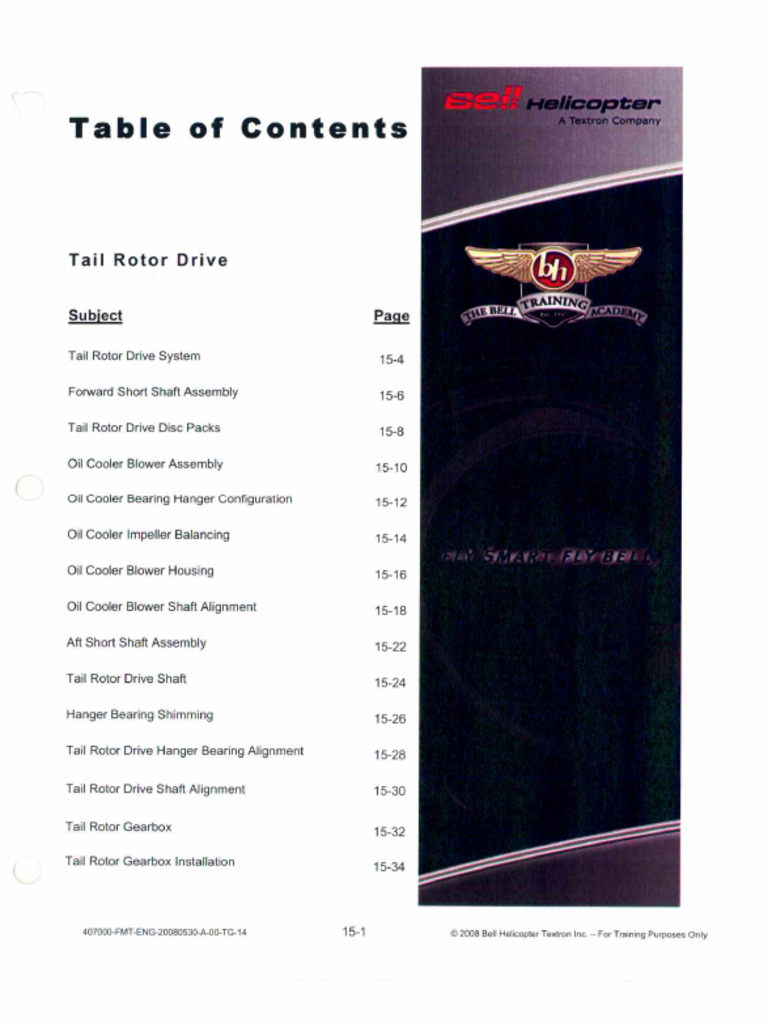 Manual 407-16-Tail Rotor Drive | PDF