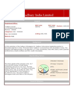 Cadbury India Limited: Karvy Research Desk