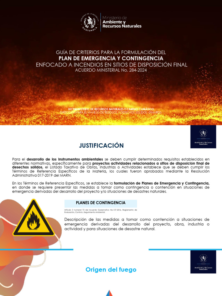 Guía para Plan de Emergencia en Incendios | PDF | La contaminación del ...
