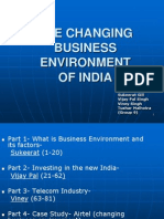 Changing Business Environment in India- Group 9