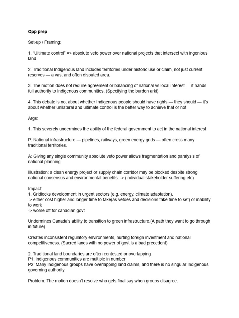 Opp Prep | PDF