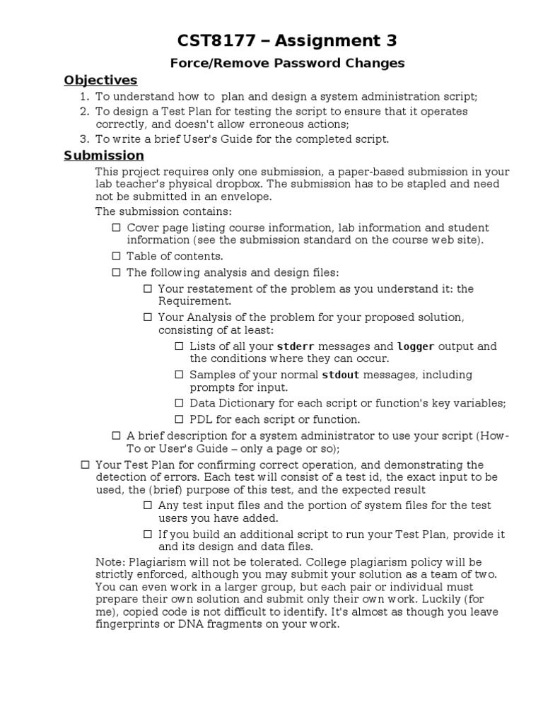 System Admin Script for Password Changes | PDF | Command Line Interface ...