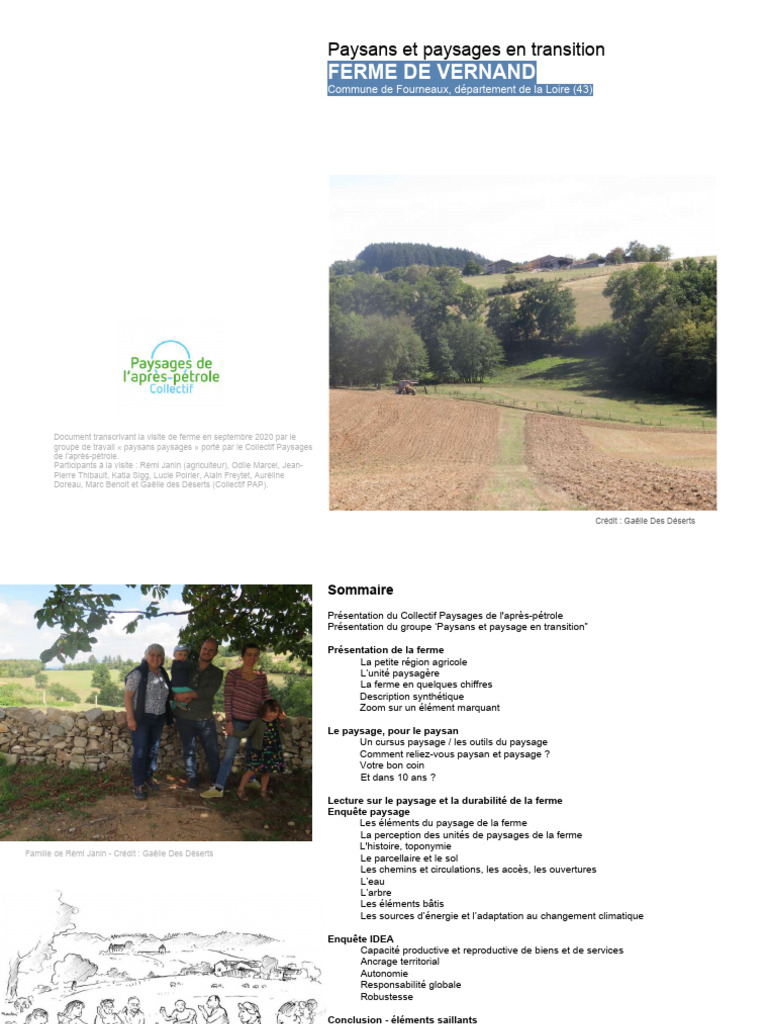 Transition agro-écologique et paysage | PDF | Paysage | Agroécologie