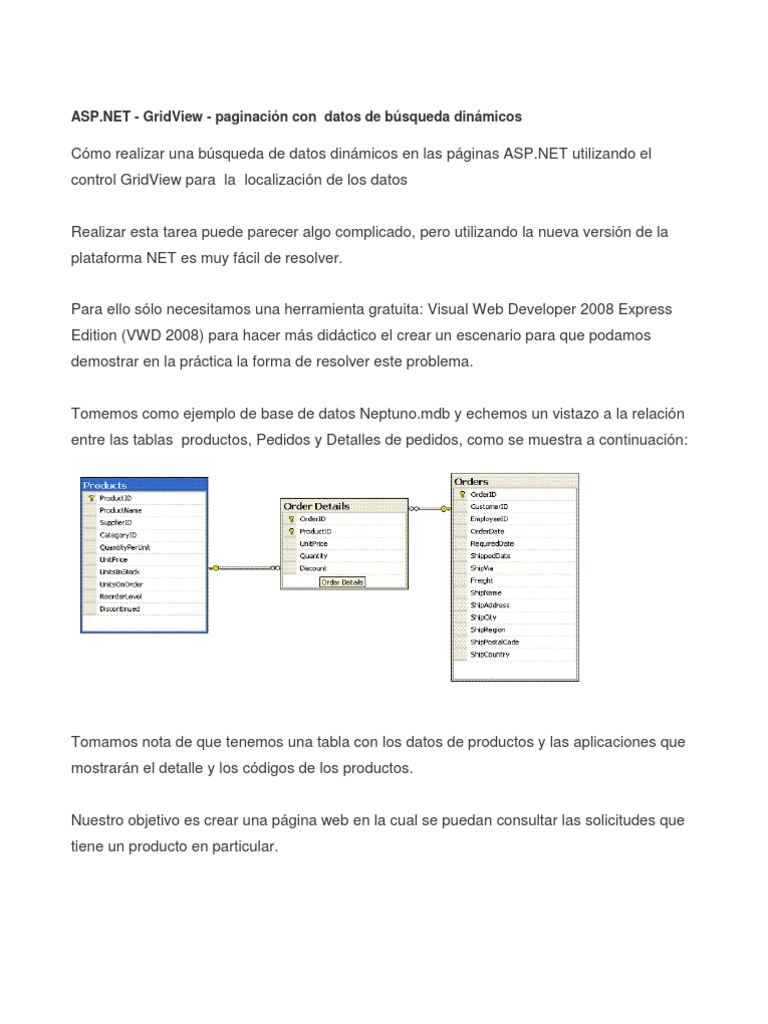 Llenar DropDownList en ASP.NET | PDF | SQL | Tabla (base de datos)