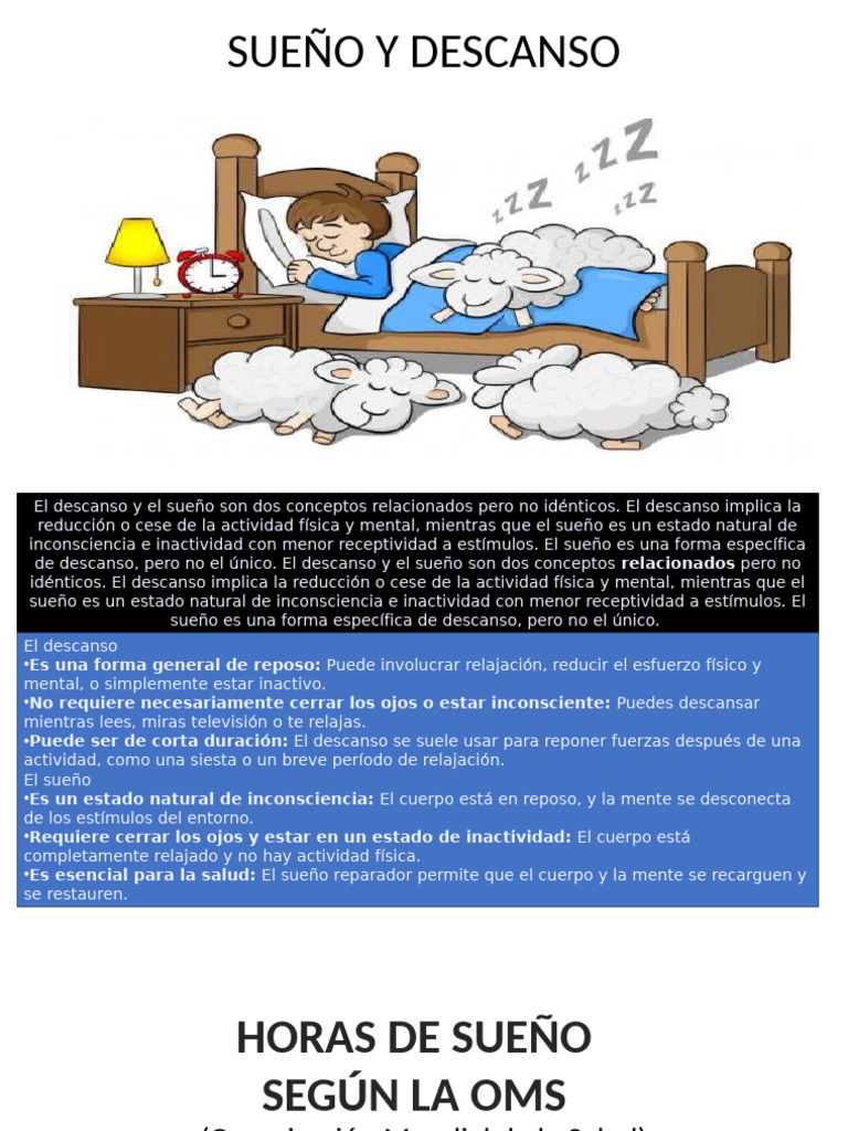 Sueño y Descanso: Claves para la Salud | PDF | Ritmo circadiano | Dormir
