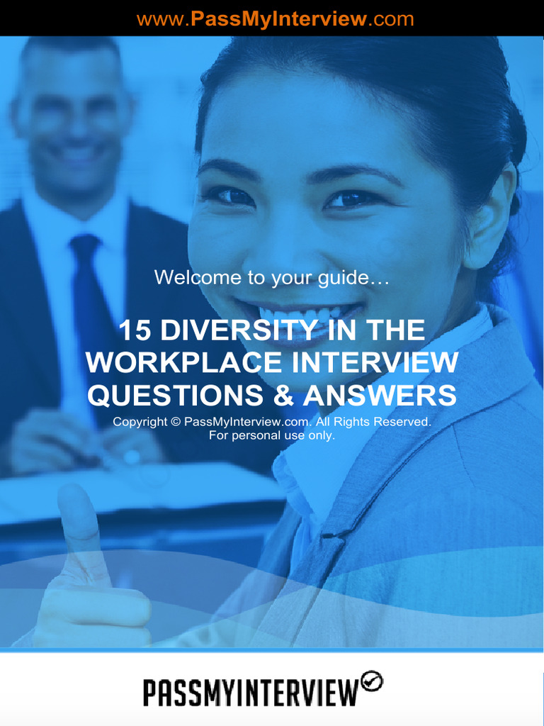 15+DIVERSITY+IN+THE+WORKPLACE+INTERVIEW+QUESTIONS+&+ANSWERS_Tracked ...