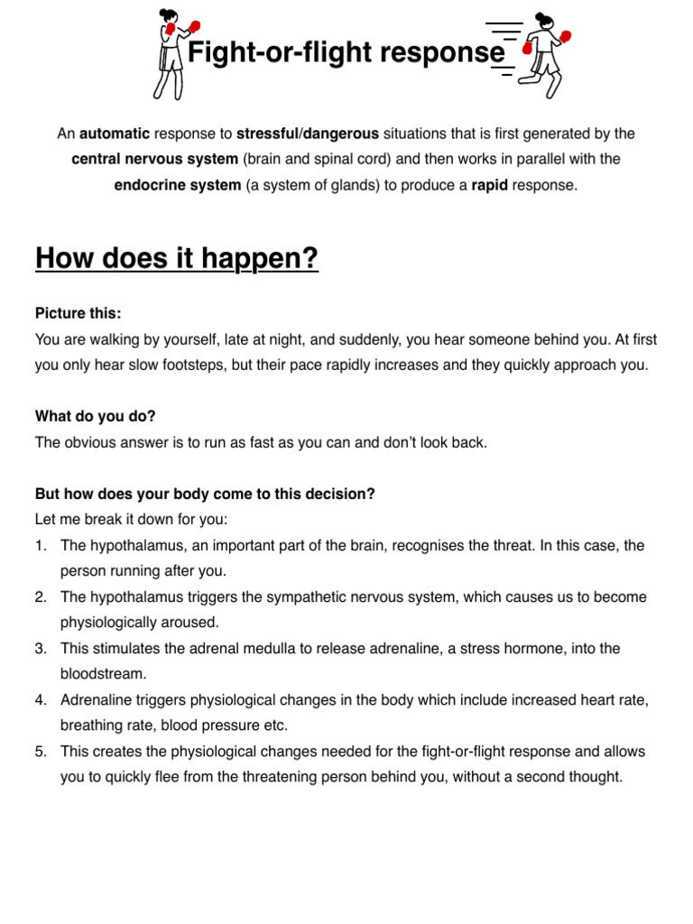 Understanding the Fight-or-Flight Response | PDF