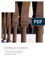 Building On Excellence: Guide To Recruiting and Retaining An Excellent and Diverse Faculty at Stanford University