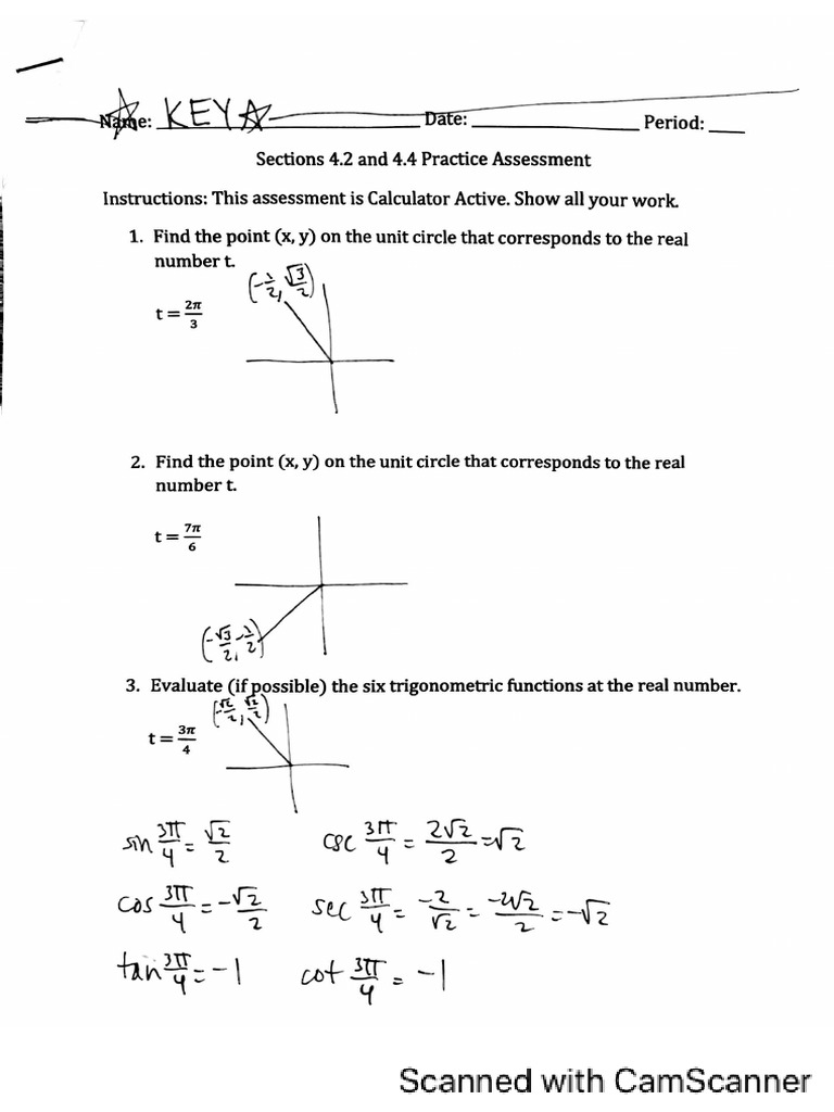 4.2 and 4.4 Practice Assessment Solutions | PDF