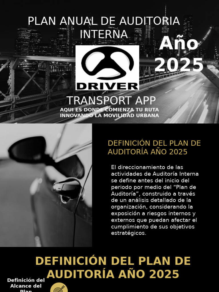 Plan de Auditoría Interna 2025 para Driver | PDF | Auditoría | La ...