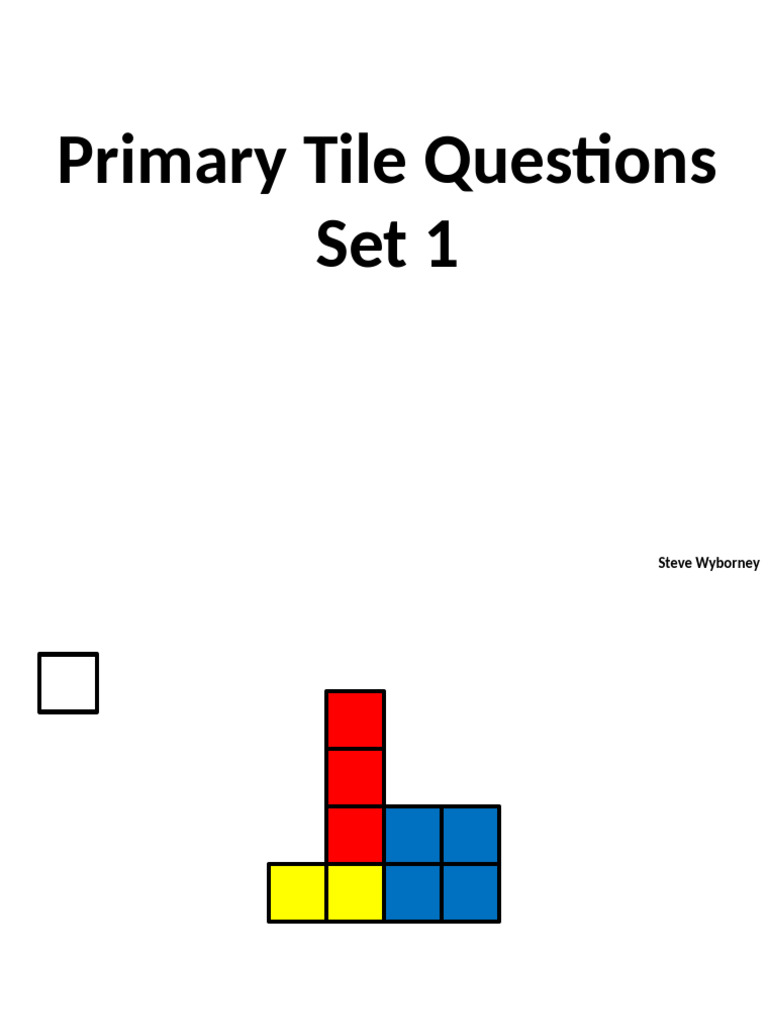 Primary Tile Questions Set 1 | PDF