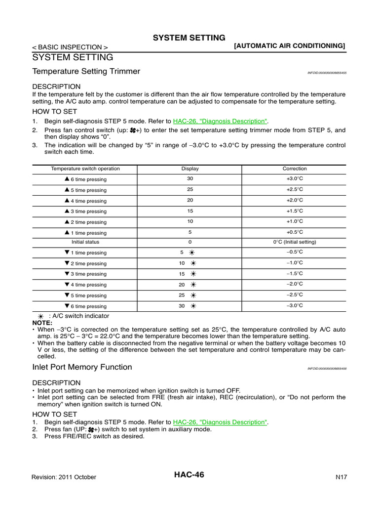 A/C System Temperature Adjustment Guide | PDF | Electrical Engineering ...