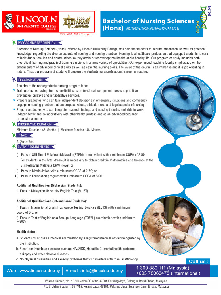 Bachelor of Nursing Sciences Program | PDF | Bachelor's Degree | Nursing