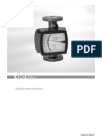 H250 H250 H250 H250: Variable Area Flowmeter