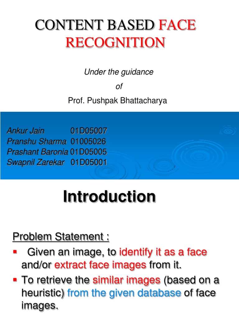 Content Based: Face Recognition | PDF | Eigenvalues And Eigenvectors ...