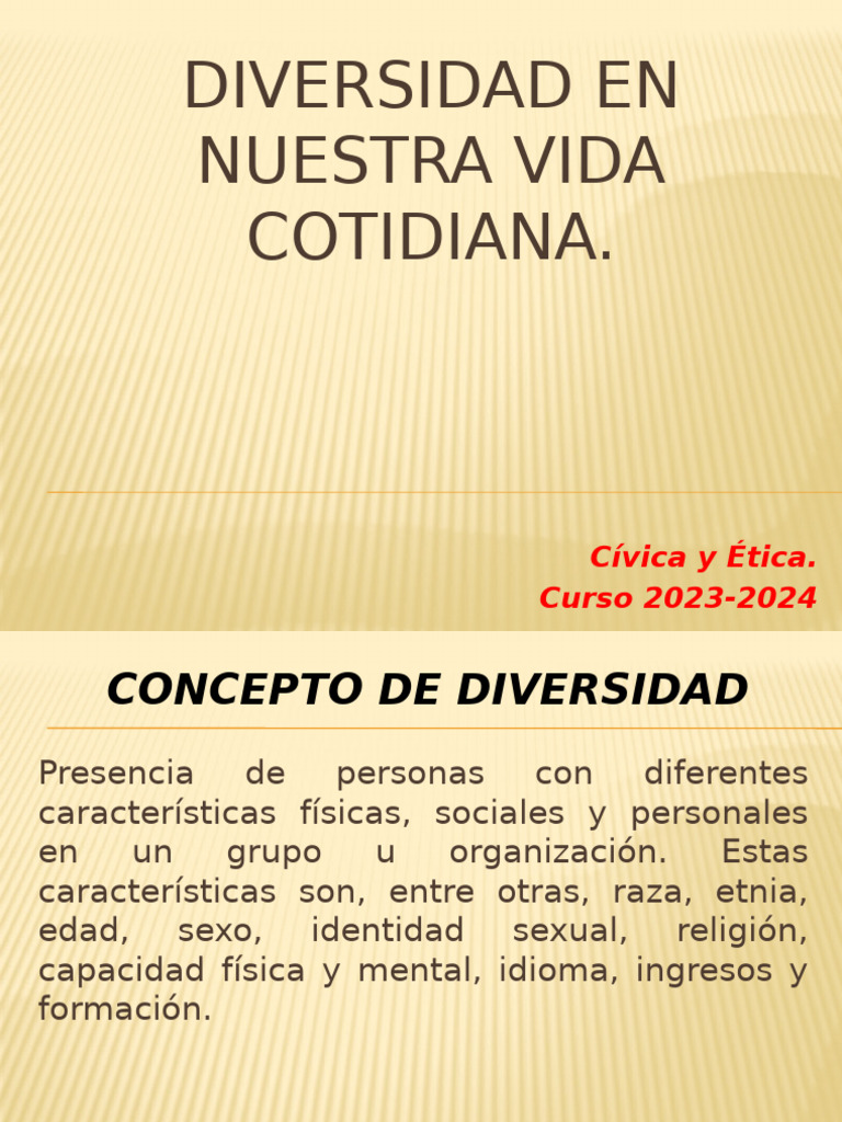 Diversidad y Tolerancia en la Sociedad | PDF | Tolerancia | Etnicidad