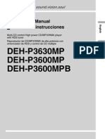 DEH-P3630MP DEH-P3600MP DEH-P3600MPB: Operation Manual Manual de Instrucciones