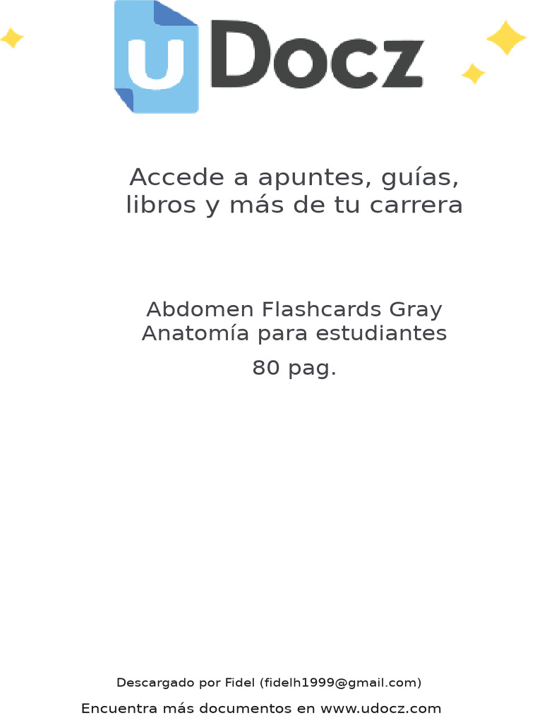 Abdomen Flashcards G 69749 Downloadable 5527671 | PDF | Abdomen ...